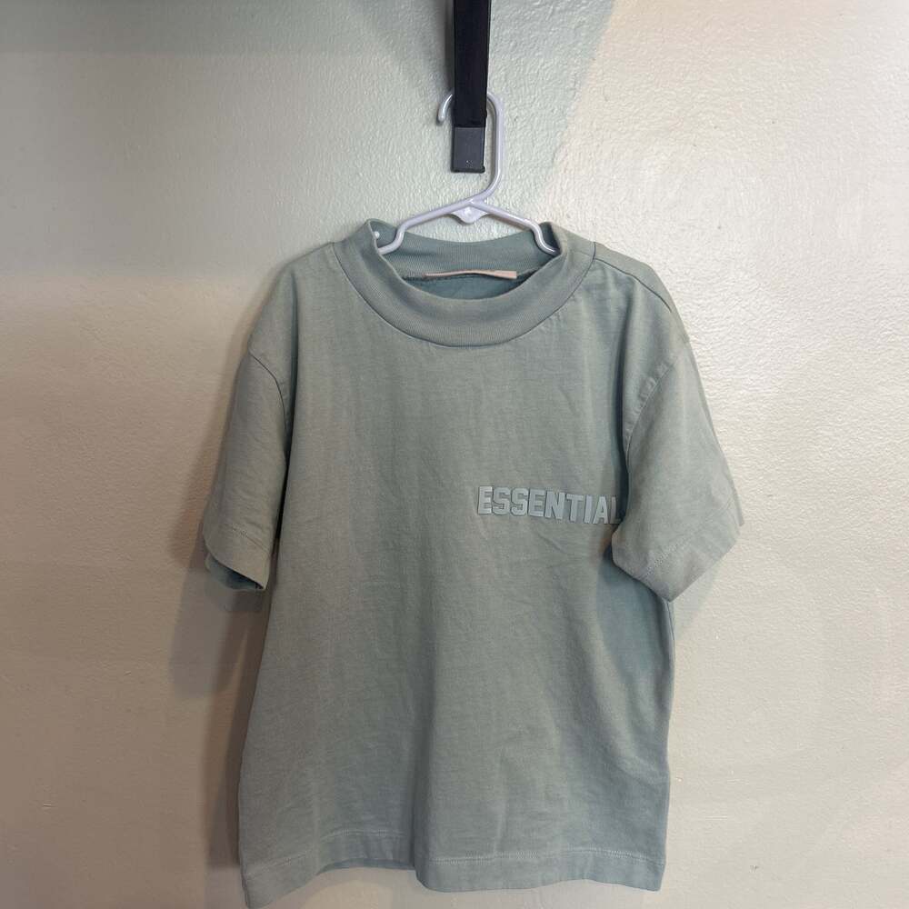 Kids Fear of God Essentials Mint Leaf T-Shirt
